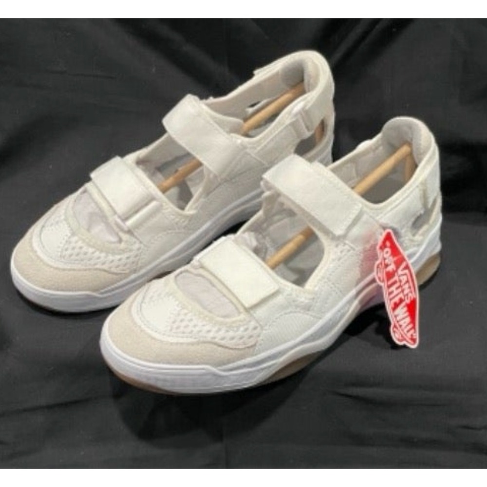 Vans EVDNT UltimateWaffle Mary Jane Marshmallow White Mesh Suede Wmns 9.5